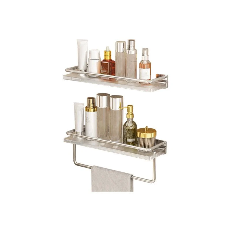 Modern Silver/Gold Bathroom Hardware Set Bath Shelf Bathroom Set -Bathlova