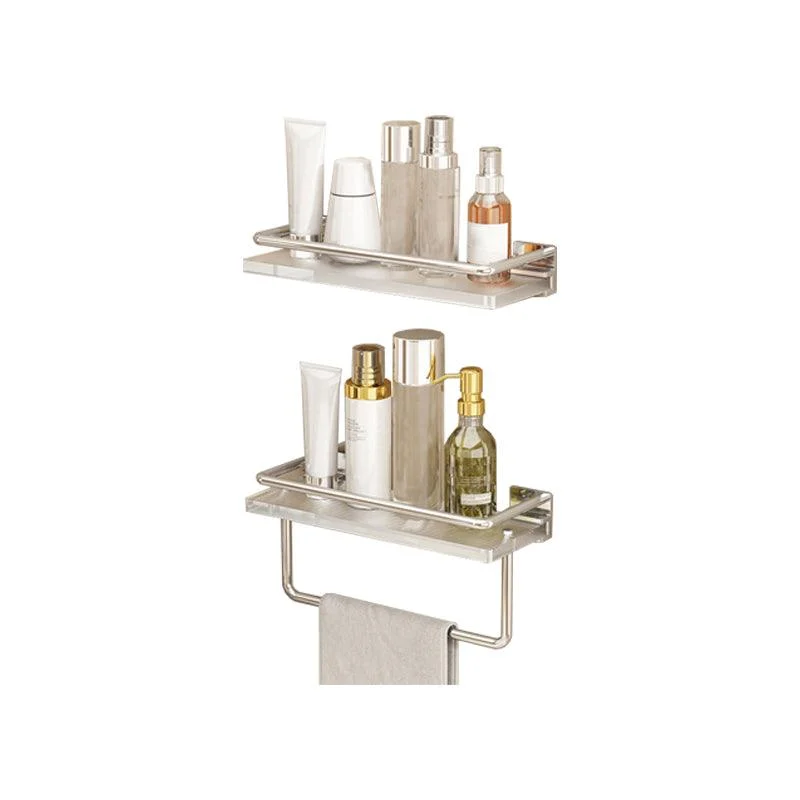 Modern Silver/Gold Bathroom Hardware Set Bath Shelf Bathroom Set -Bathlova