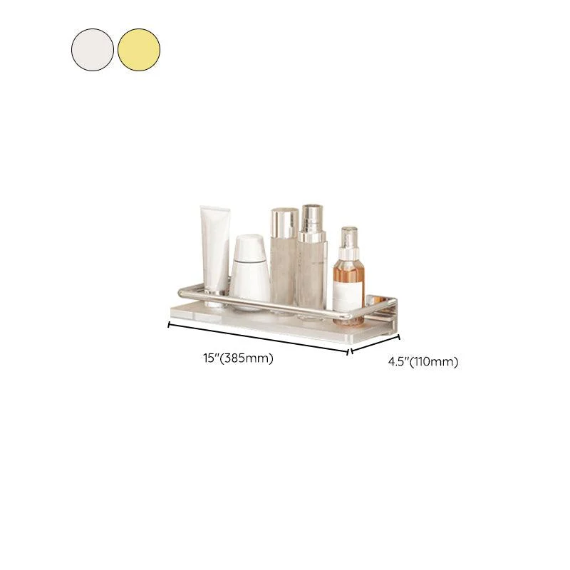 Modern Silver/Gold Bathroom Hardware Set Bath Shelf Bathroom Set -Bathlova