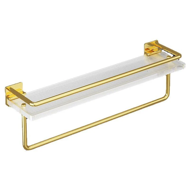 Modern Silver/Gold Bathroom Hardware Set Bath Shelf Bathroom Set -Bathlova