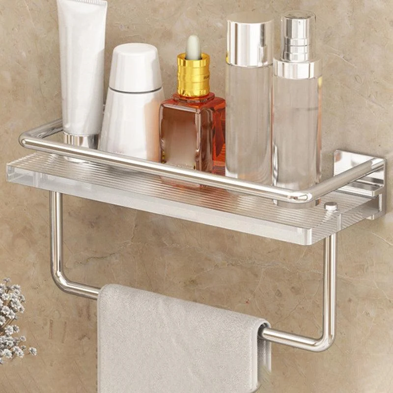 Modern Silver/Gold Bathroom Hardware Set Bath Shelf Bathroom Set -Bathlova