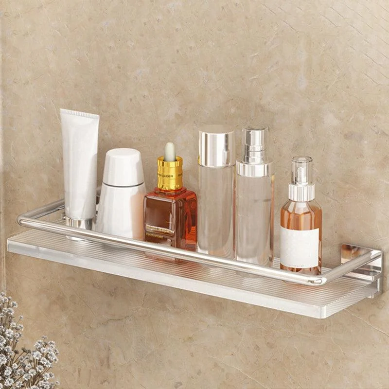 Modern Silver/Gold Bathroom Hardware Set Bath Shelf Bathroom Set -Bathlova