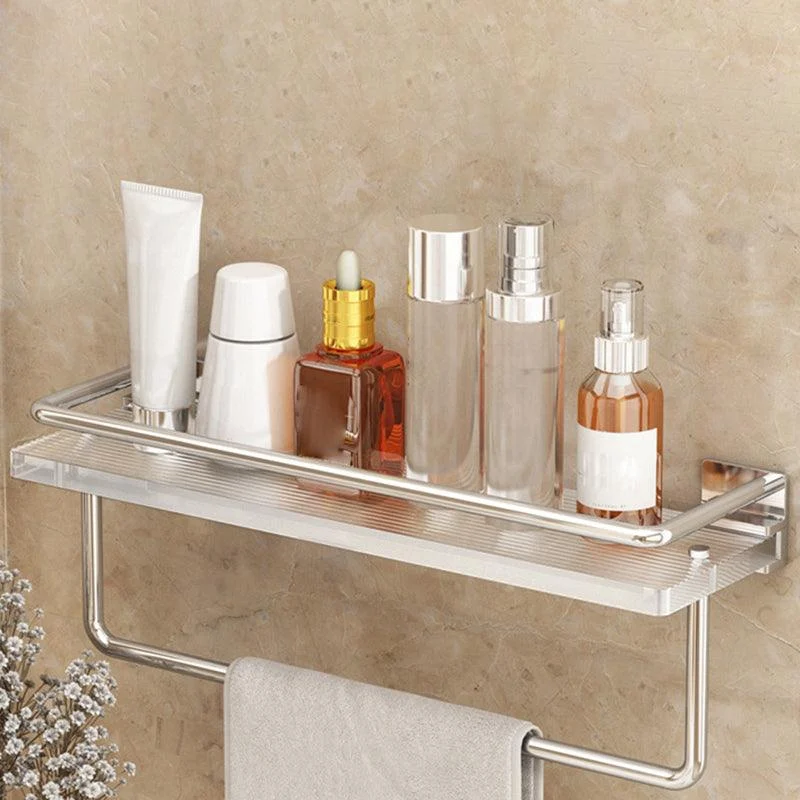 Modern Silver/Gold Bathroom Hardware Set Bath Shelf Bathroom Set -Bathlova