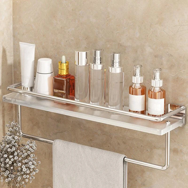 Modern Silver/Gold Bathroom Hardware Set Bath Shelf Bathroom Set -Bathlova