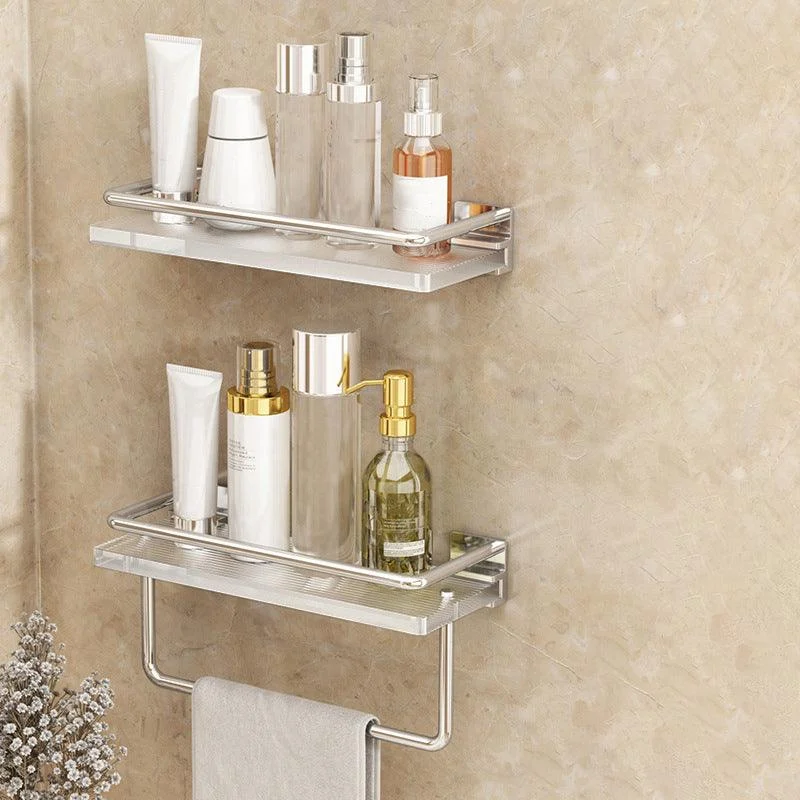 Modern Silver/Gold Bathroom Hardware Set Bath Shelf Bathroom Set -Bathlova