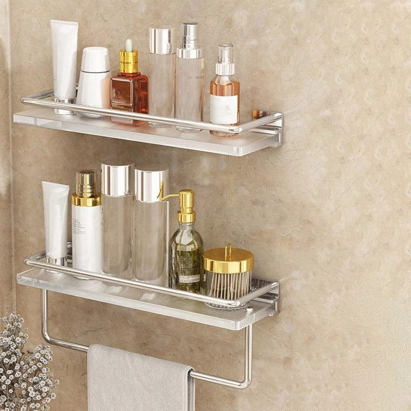 Modern Silver/Gold Bathroom Hardware Set Bath Shelf Bathroom Set -Bathlova