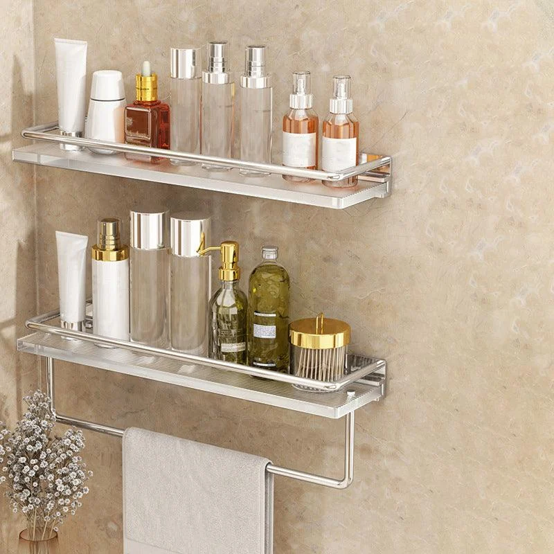 Modern Silver/Gold Bathroom Hardware Set Bath Shelf Bathroom Set -Bathlova