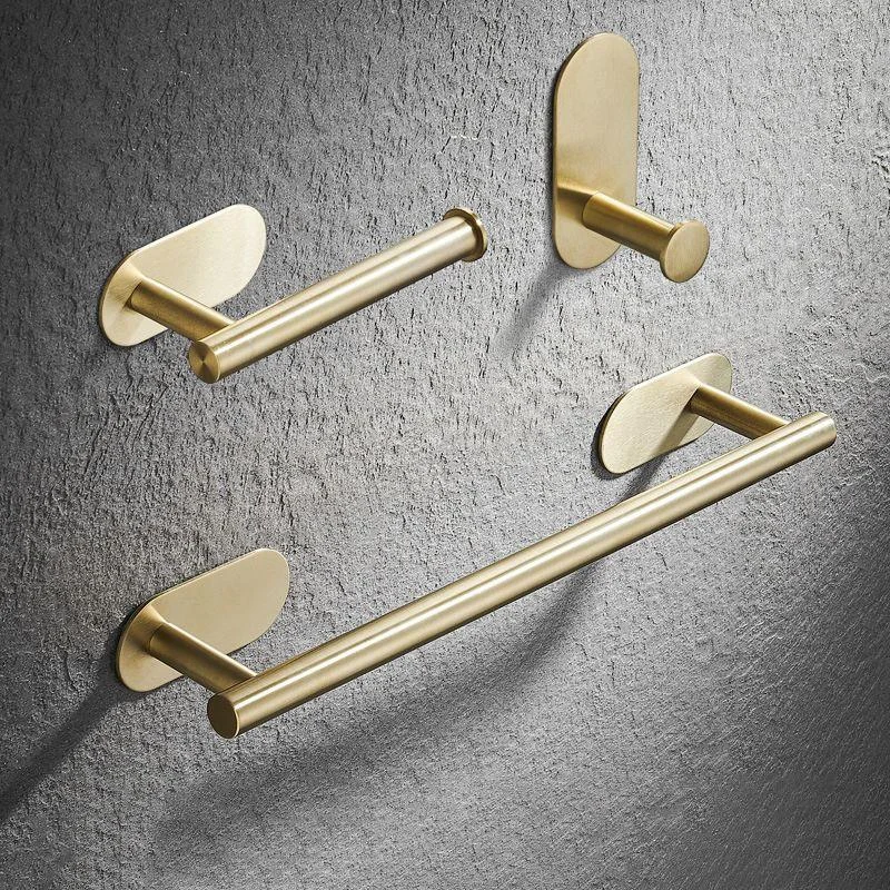 Modern Simple Metal Bathroom Accessory as Individual or as a Set in Gold -Bathlova