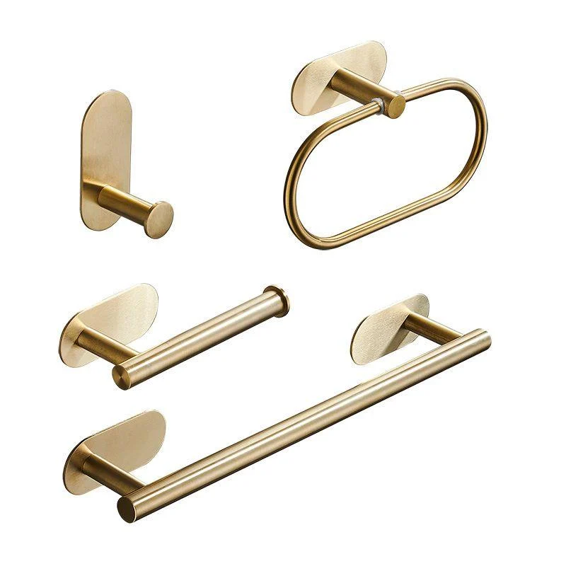 Modern Simple Metal Bathroom Accessory as Individual or as a Set in Gold -Bathlova