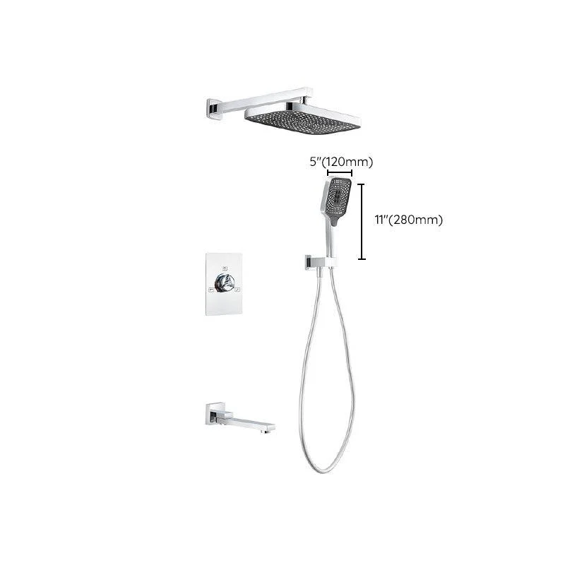 Modern simplicity Shower System with Hand Shower Adjustable Spray Pattern Shower Set -Bathlova