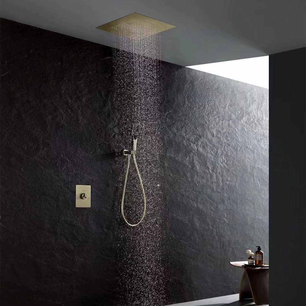 Modern simplicity Shower System with Hand Shower Adjustable Spray Pattern Shower Set -Bathlova