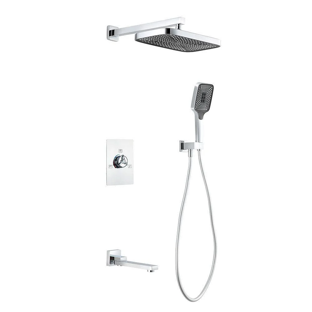 Modern simplicity Shower System with Hand Shower Adjustable Spray Pattern Shower Set -Bathlova