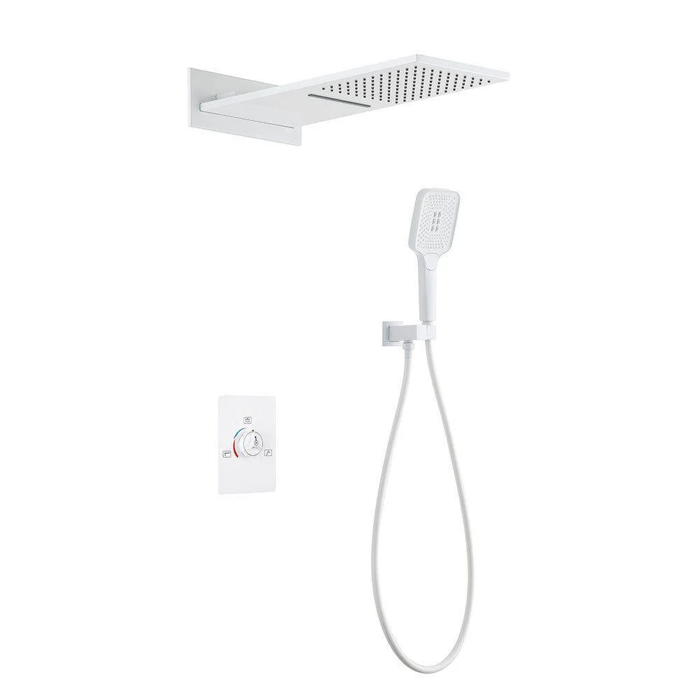 Modern simplicity Shower System with Hand Shower Adjustable Spray Pattern Shower Set -Bathlova