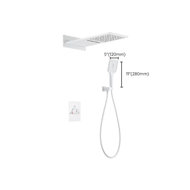 Modern simplicity Shower System with Hand Shower Adjustable Spray Pattern Shower Set -Bathlova