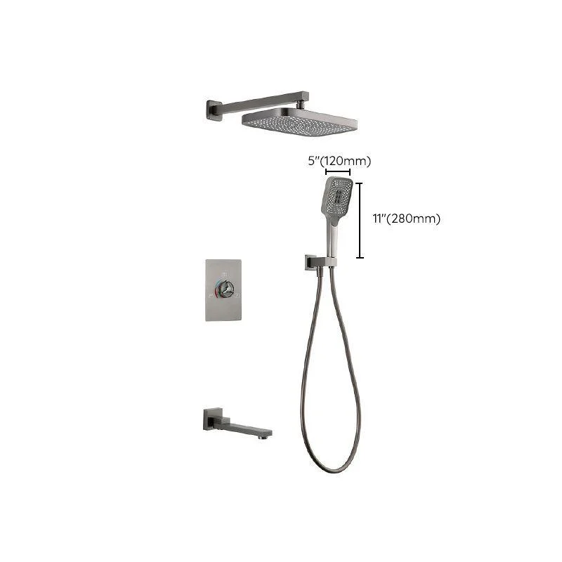 Modern simplicity Shower System with Hand Shower Adjustable Spray Pattern Shower Set -Bathlova