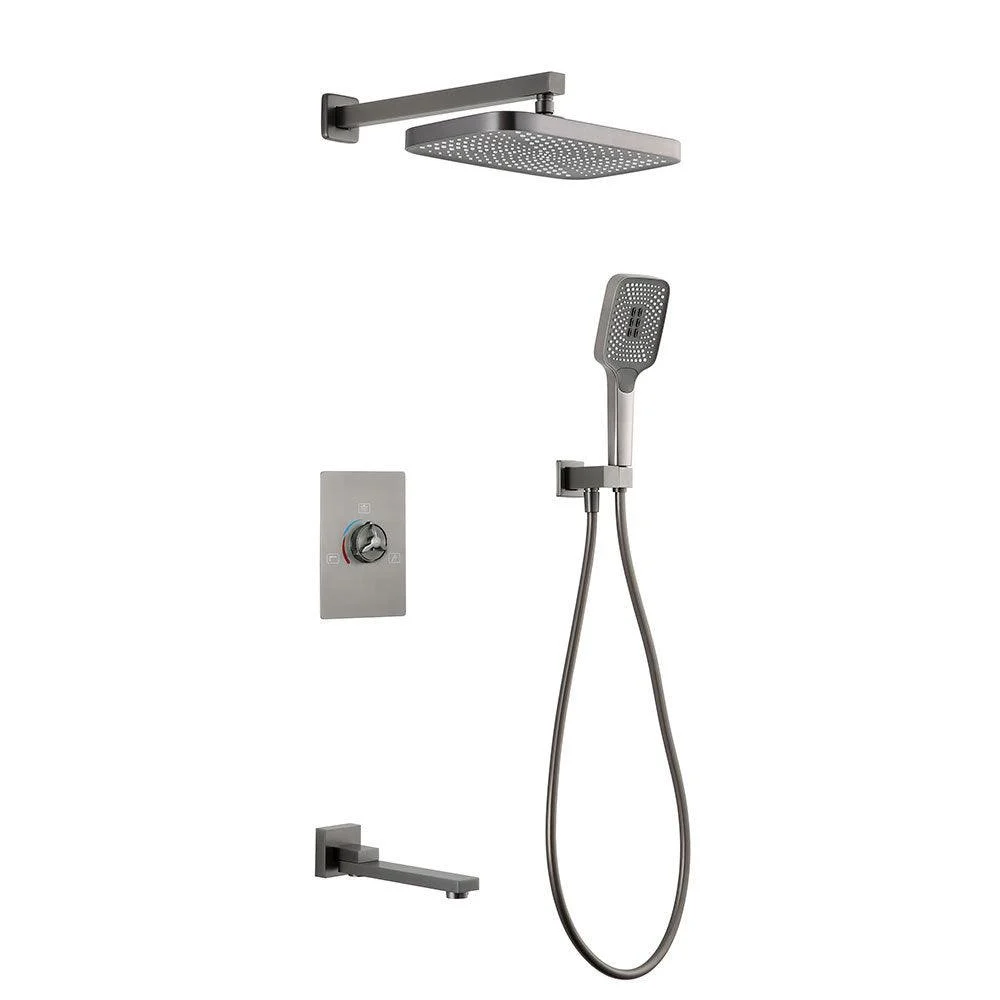 Modern simplicity Shower System with Hand Shower Adjustable Spray Pattern Shower Set -Bathlova