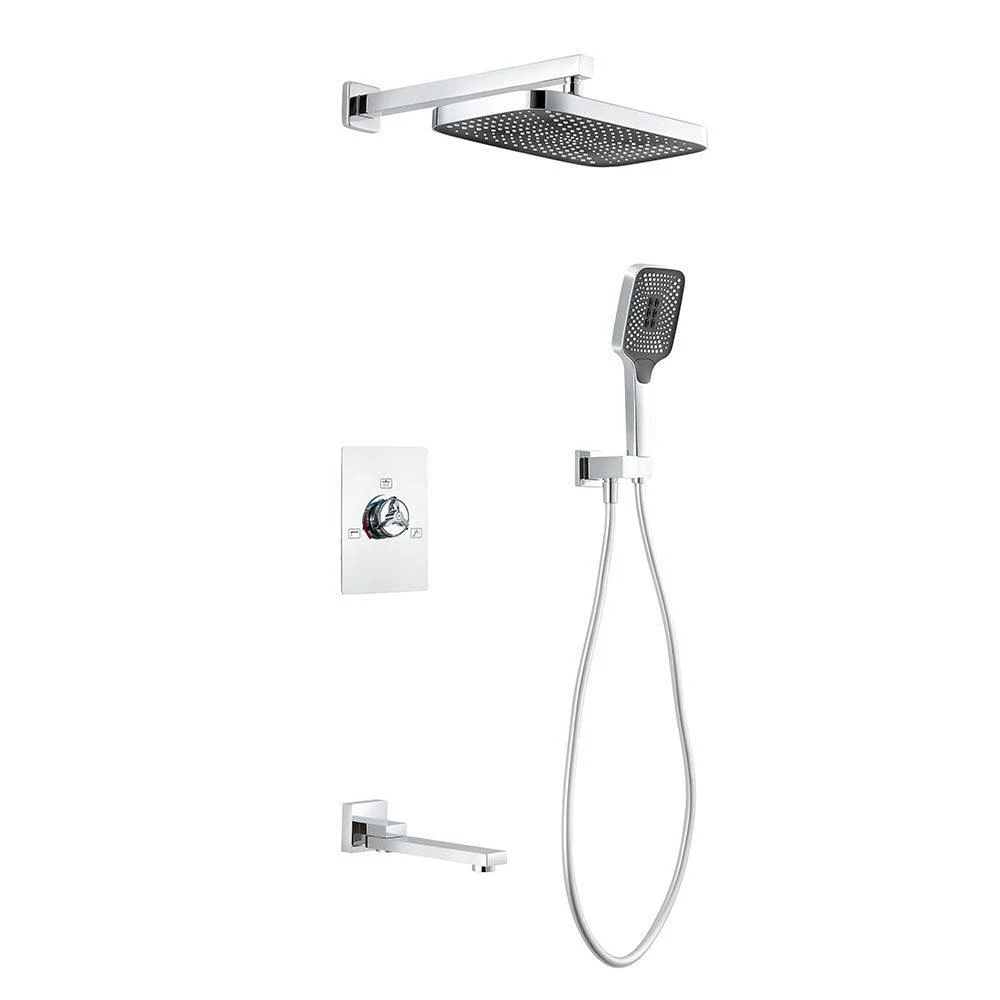 Modern simplicity Shower System with Hand Shower Adjustable Spray Pattern Shower Set -Bathlova