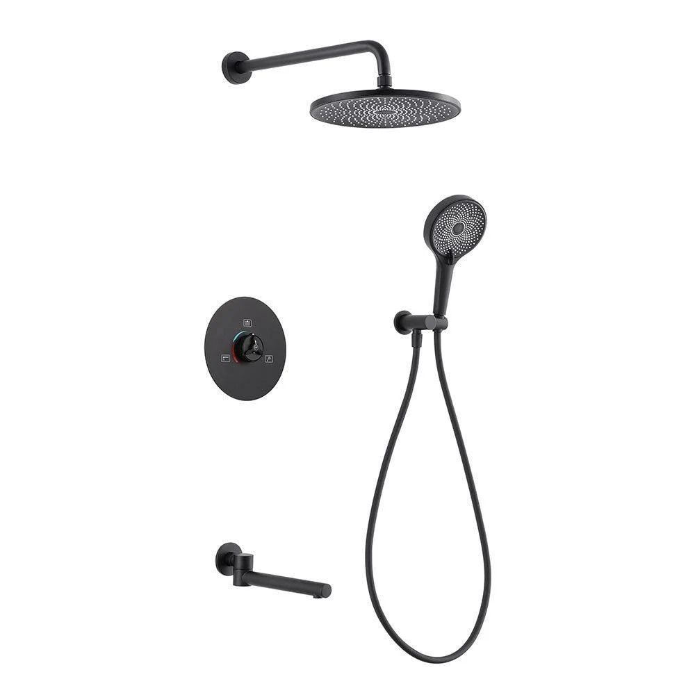 Modern simplicity Shower System with Hand Shower Adjustable Spray Pattern Shower Set -Bathlova