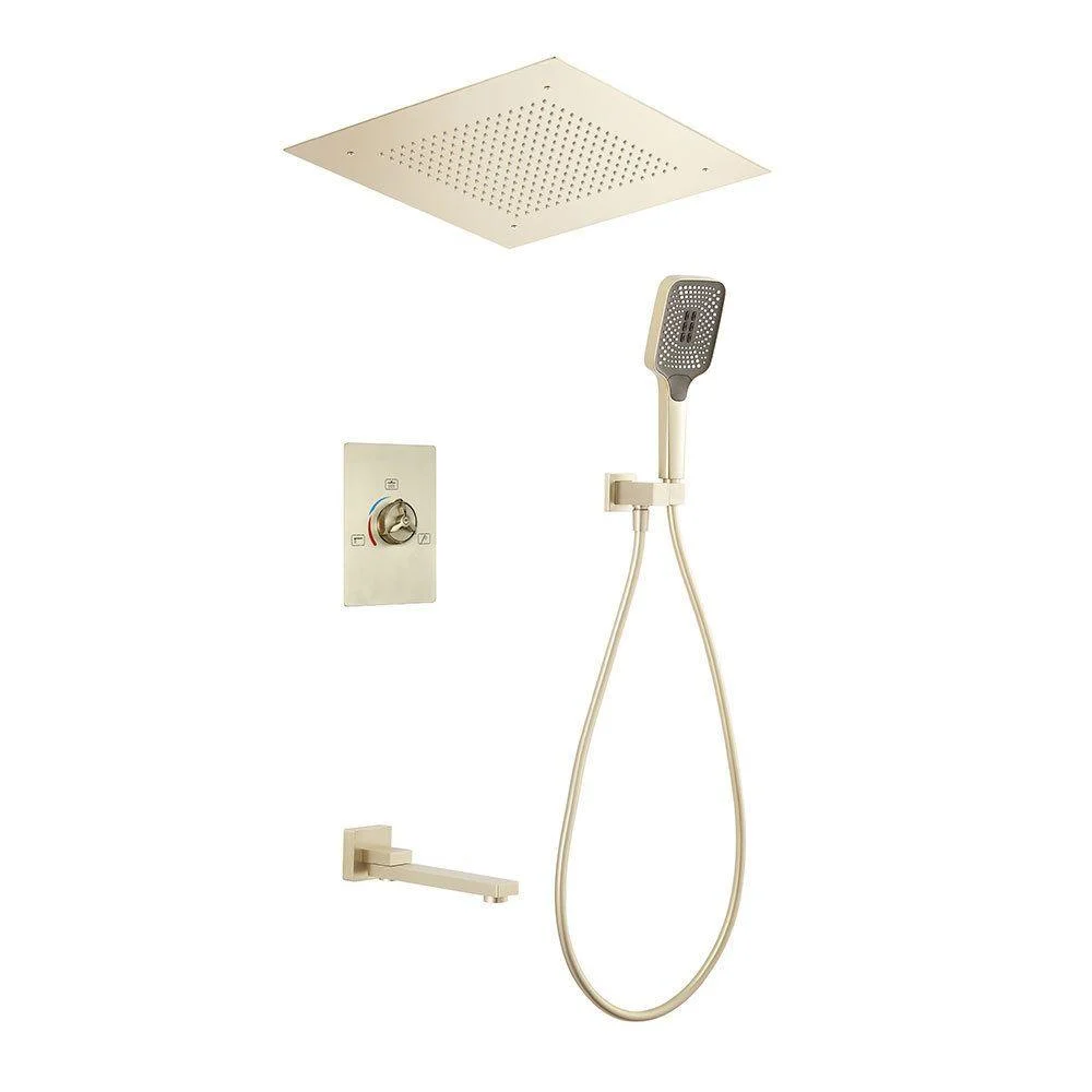 Modern simplicity Shower System with Hand Shower Adjustable Spray Pattern Shower Set -Bathlova