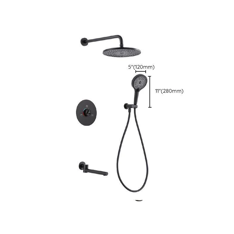 Modern simplicity Shower System with Hand Shower Adjustable Spray Pattern Shower Set -Bathlova