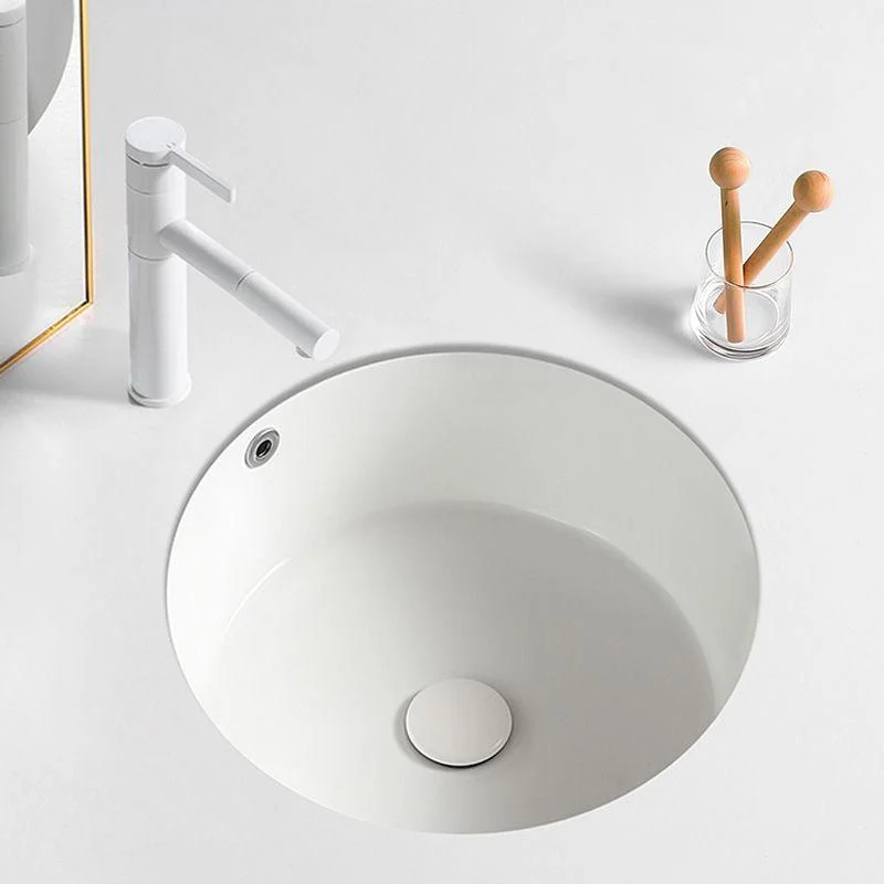 Modern Single Bowl Kitchen Sink Quartz Kitchen Sink with Round Shape -Bathlova