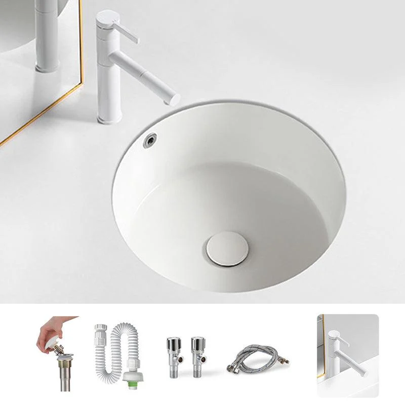 Modern Single Bowl Kitchen Sink Quartz Kitchen Sink with Round Shape -Bathlova