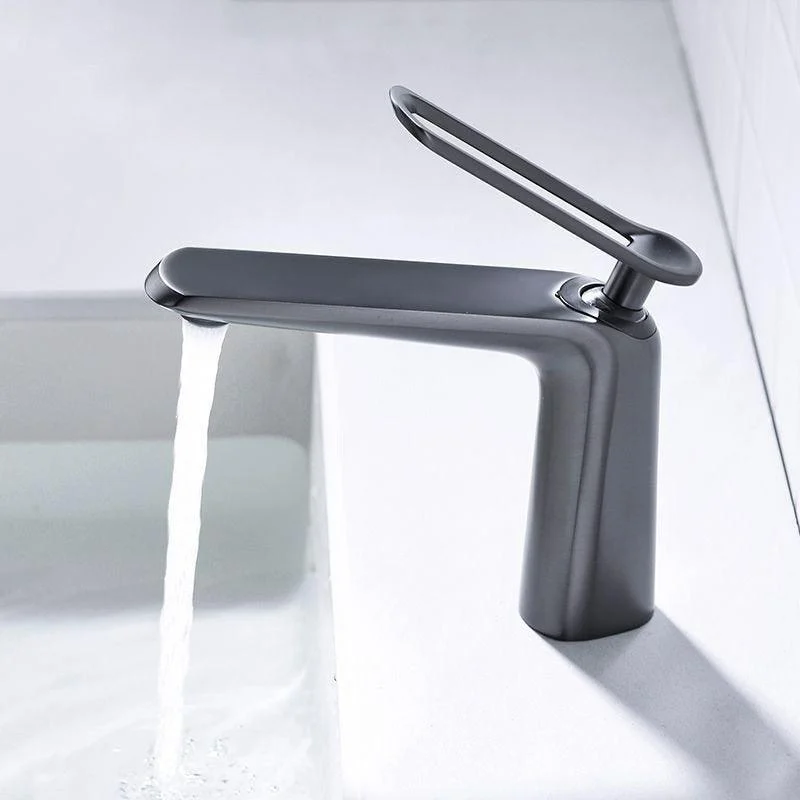 Modern Single Handle Bathroom Tap Cold and Hot Water Mixer -Bathlova