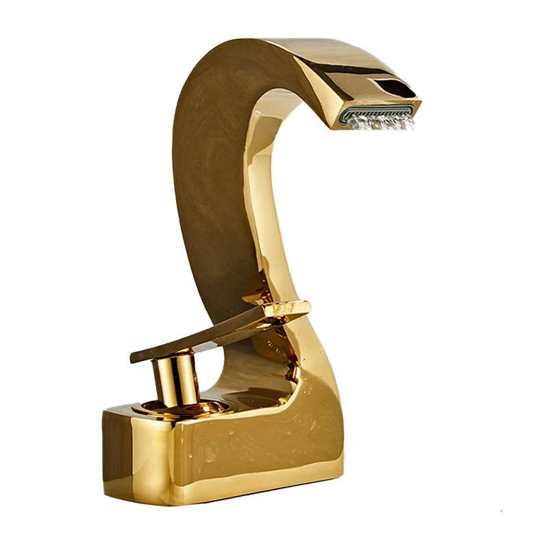 Modern Single Handle Sink Tap Bathroom Brass Centered Tap -Bathlova