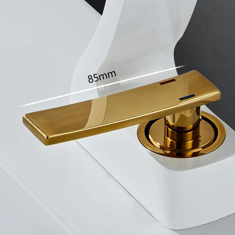 Modern Single Handle Sink Tap Bathroom Brass Centered Tap -Bathlova