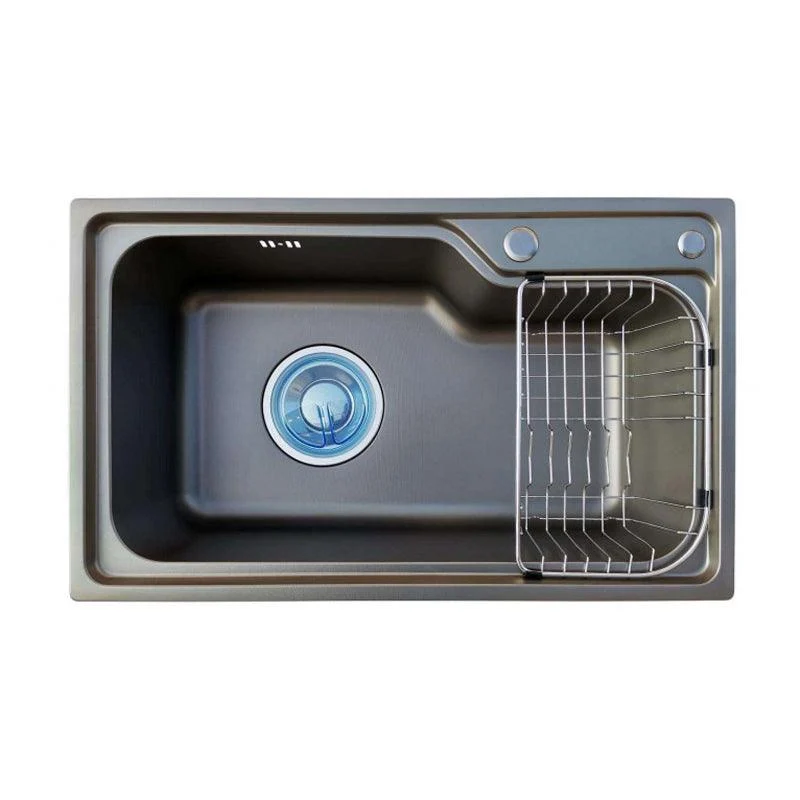 Modern Sink Only Stainless Steel with Basket Strainer and Strainer Kitchen Sink -Bathlova