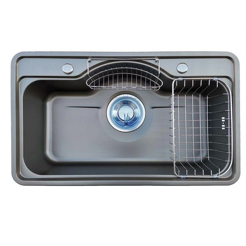 Modern Sink Only Stainless Steel with Basket Strainer and Strainer Kitchen Sink -Bathlova