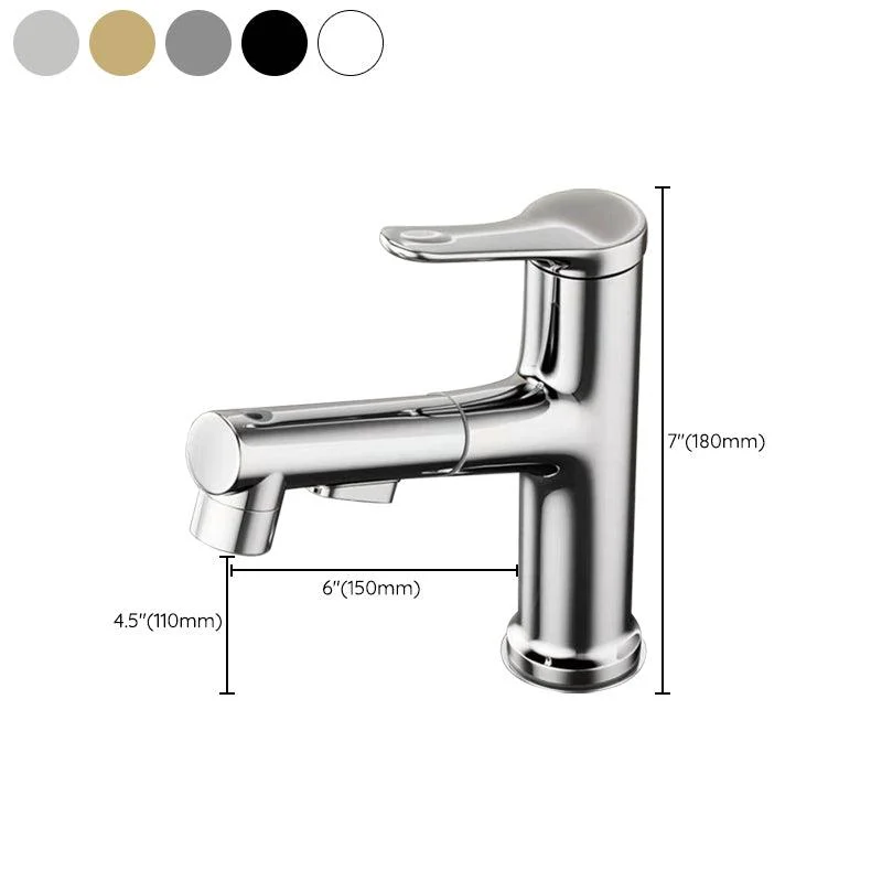 Modern Sink Tap Solid Color Copper Basin Lavatory Tap for Bathroom -Bathlova