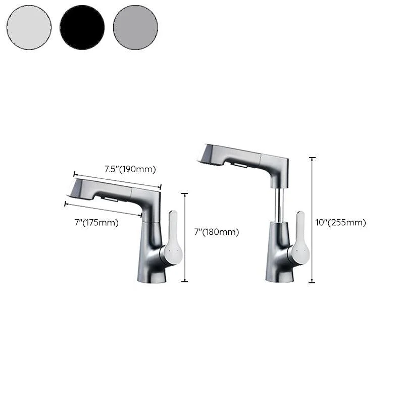 Modern Sink Tap Solid Color Copper Centerset Bathroom Tap -Bathlova