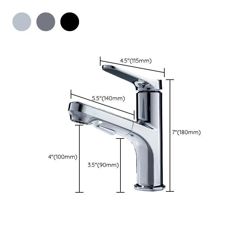 Modern Sink Tap Solid Color Copper Centerset Lavatory Tap for Bathroom -Bathlova