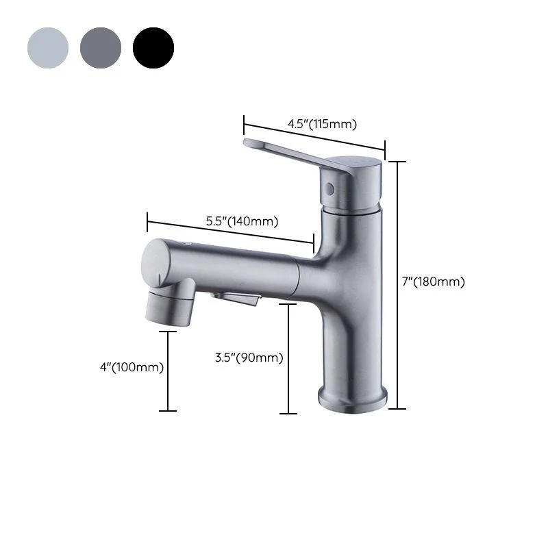 Modern Sink Tap Solid Color Copper Centerset Lavatory Tap for Bathroom -Bathlova