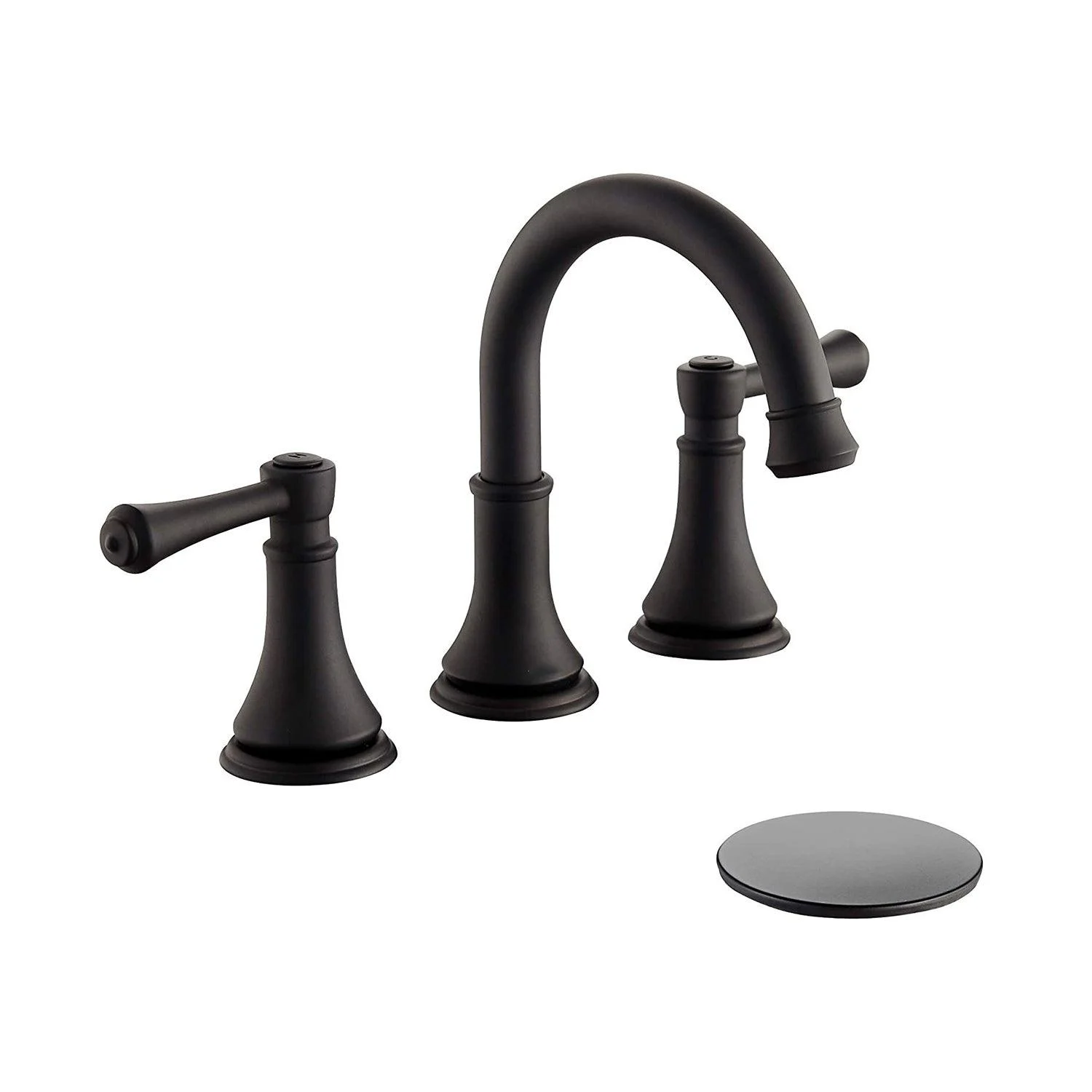 Modern Sink Tap Widespread Tap with 2 Handles and 3 Holes -Bathlova