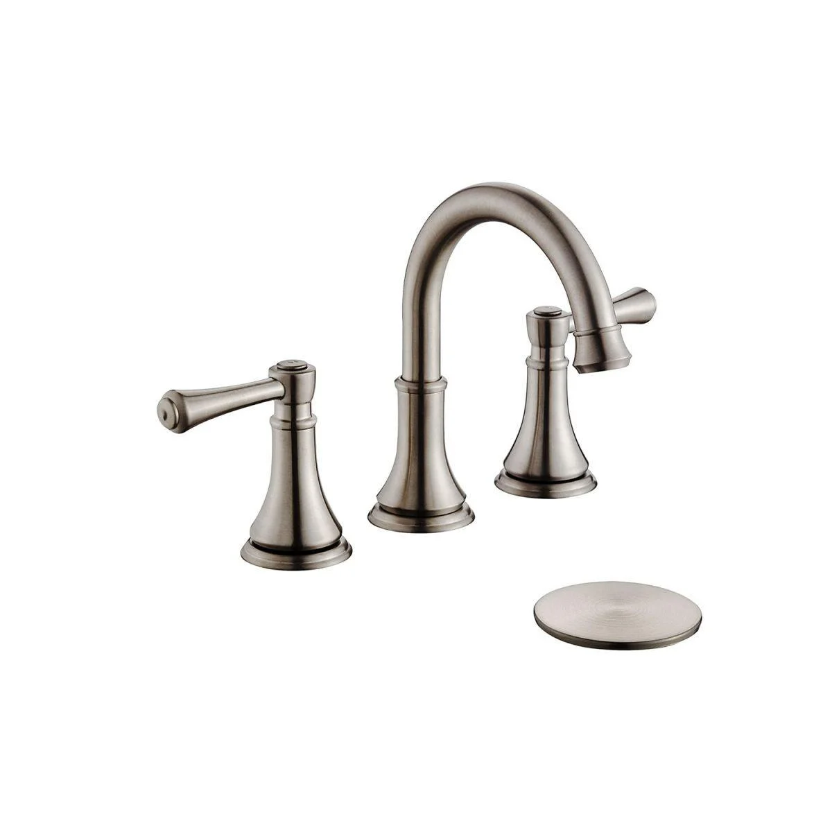 Modern Sink Tap Widespread Tap with 2 Handles and 3 Holes -Bathlova