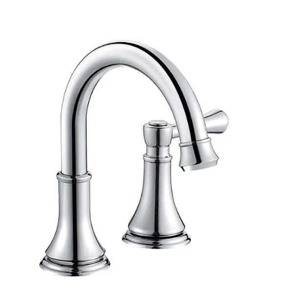 Modern Sink Tap Widespread Tap with 2 Handles and 3 Holes -Bathlova