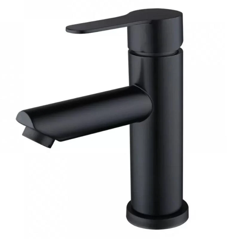 Modern Sliver Centerset Tap Solid Color Bathroom Tap with Lever Handle -Bathlova