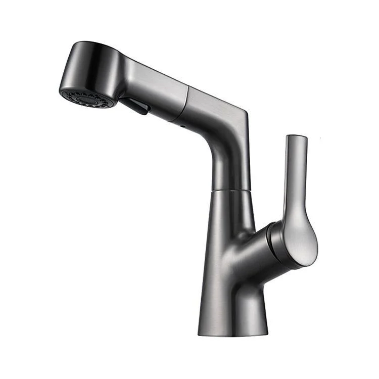 Modern Solid Color Tap Metal Centerset Lavatory Tap for Bathroom -Bathlova