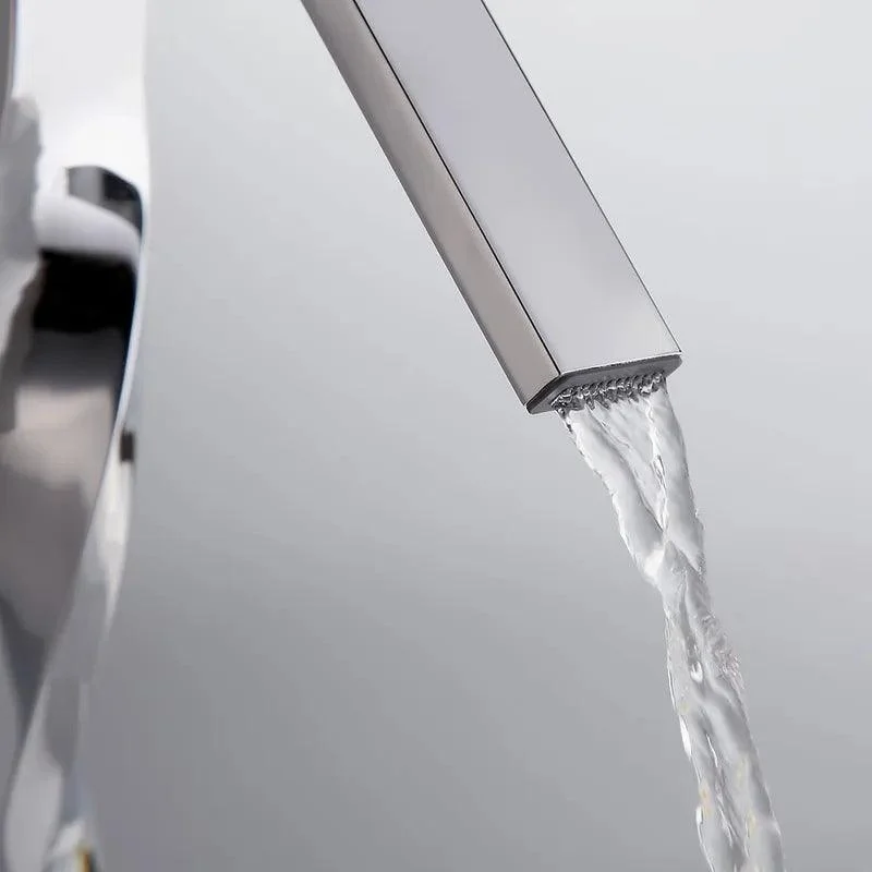 Modern Spiral Single Hole Bathroom Tap -Bathlova