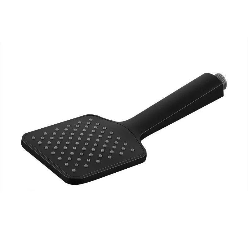 Modern Square Matte Black Shower Head Rain Fall Shower Head Combo -Bathlova