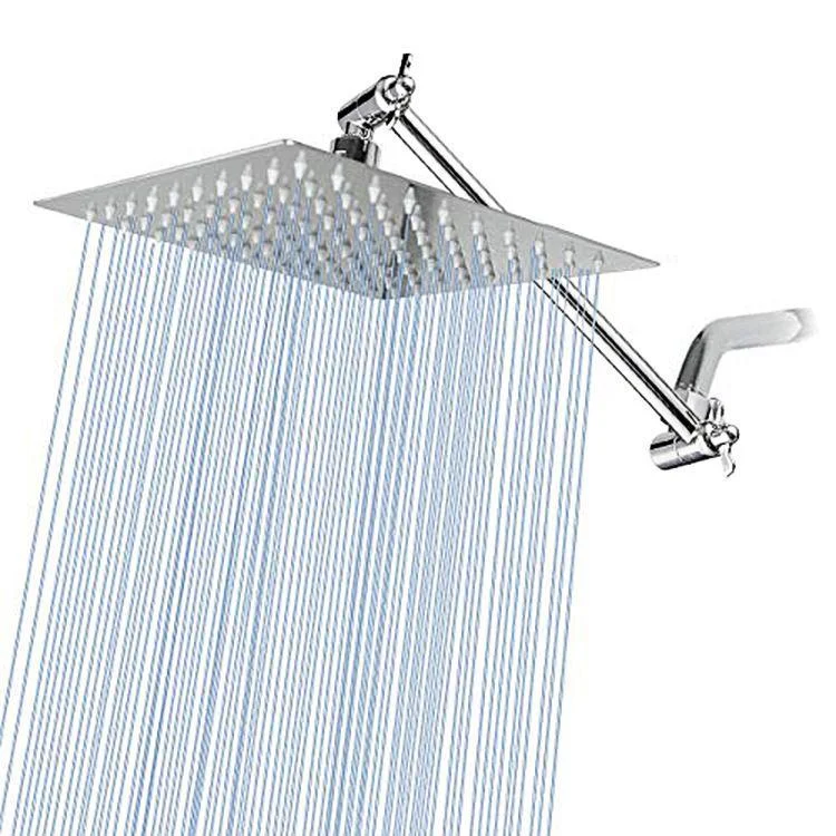 Modern Square Showerhead Wall-Mount Standard Spray Fixed Shower Head -Bathlova