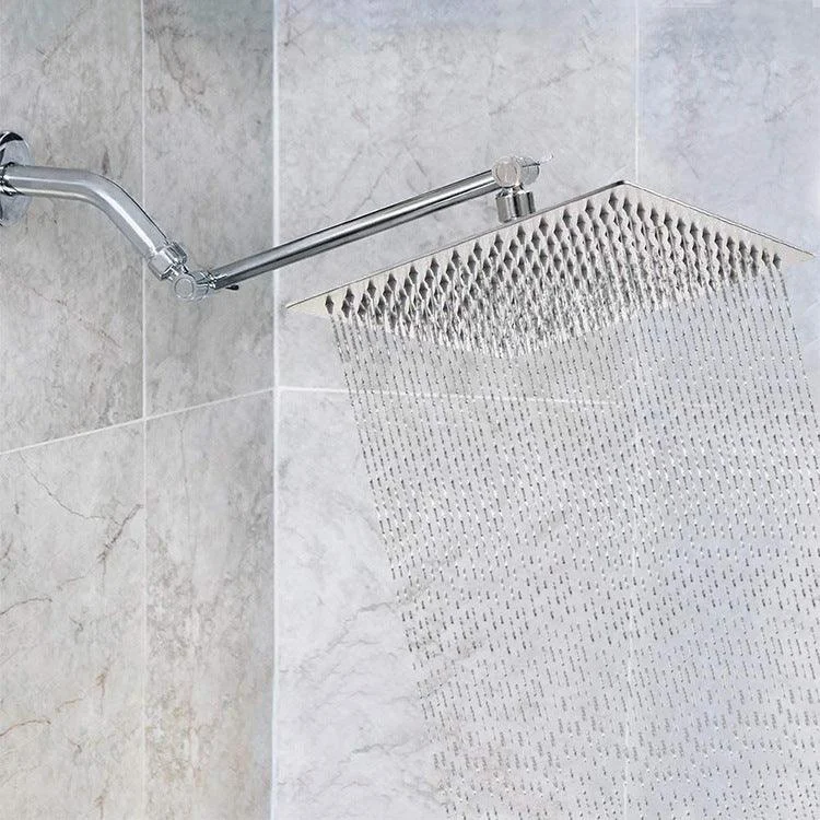 Modern Square Showerhead Wall-Mount Standard Spray Fixed Shower Head -Bathlova