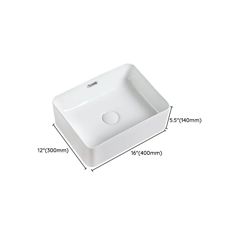 Modern Square Wash Stand Ceramic Metal Undermount Bathroom Sink -Bathlova