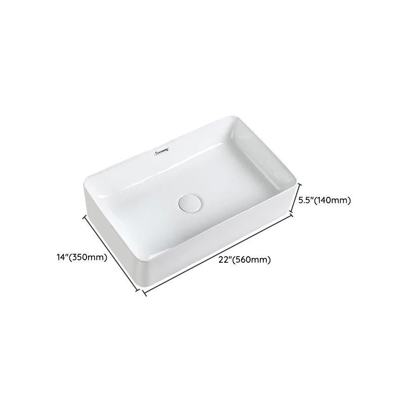 Modern Square Wash Stand Ceramic Metal Undermount Bathroom Sink -Bathlova