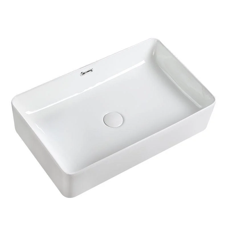 Modern Square Wash Stand Ceramic Metal Undermount Bathroom Sink -Bathlova