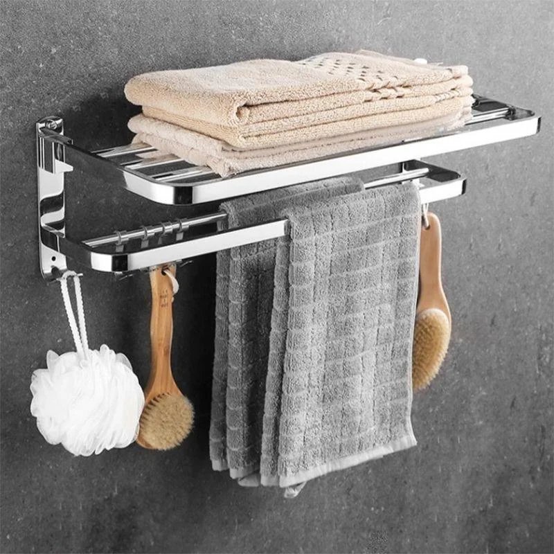 Modern Stainless Steel Bath Hardware Set Sliver Bathroom Accessory Kit -Bathlova