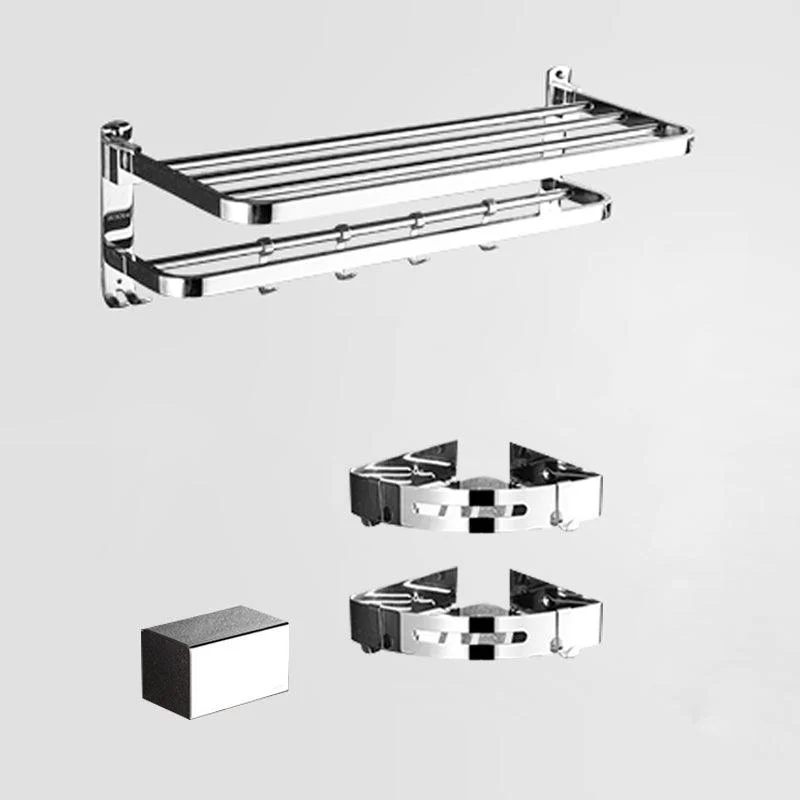 Modern Stainless Steel Bath Hardware Set Sliver Bathroom Accessory Kit -Bathlova