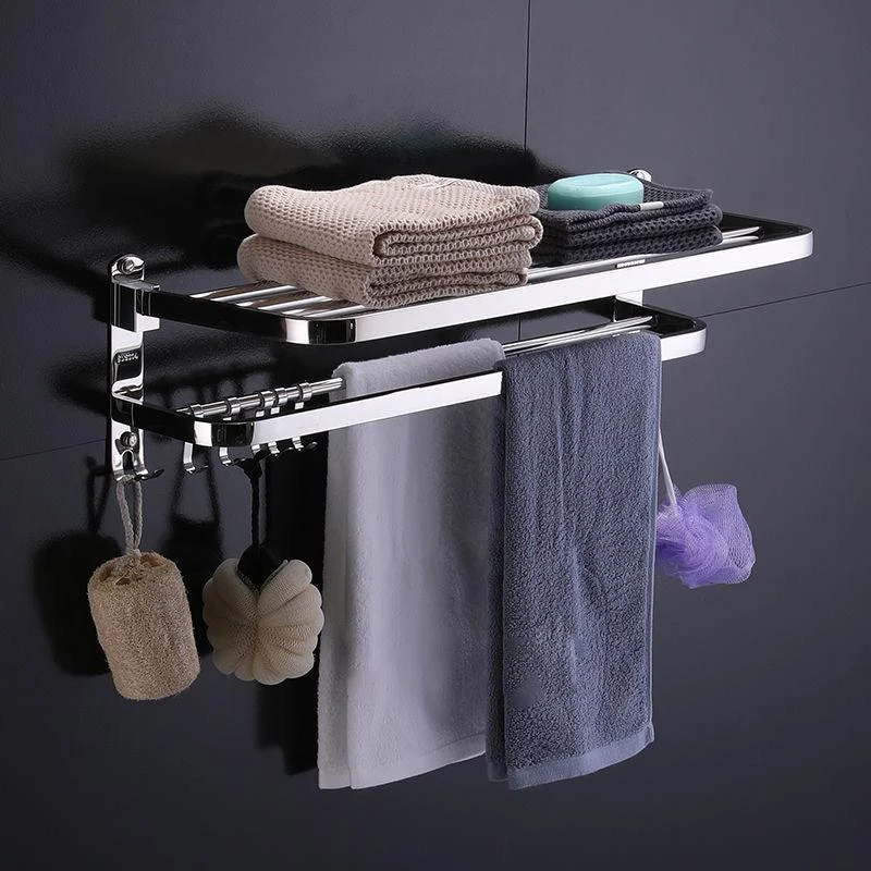 Modern Stainless Steel Bath Hardware Set Sliver Bathroom Accessory Kit -Bathlova